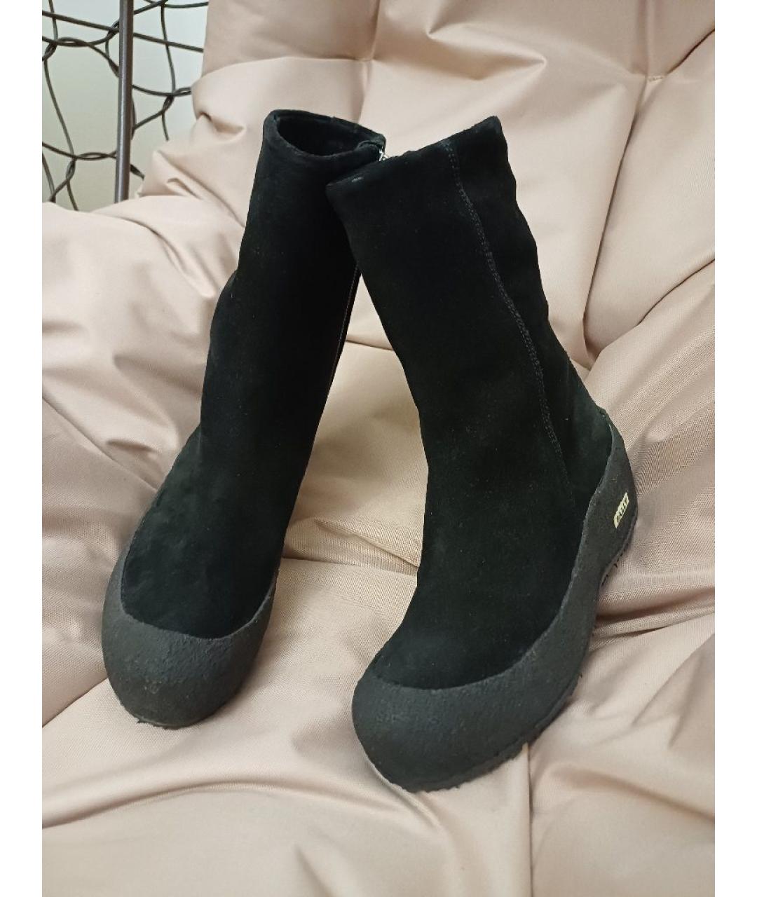 BALLY Черные замшевые ботинки, фото 3