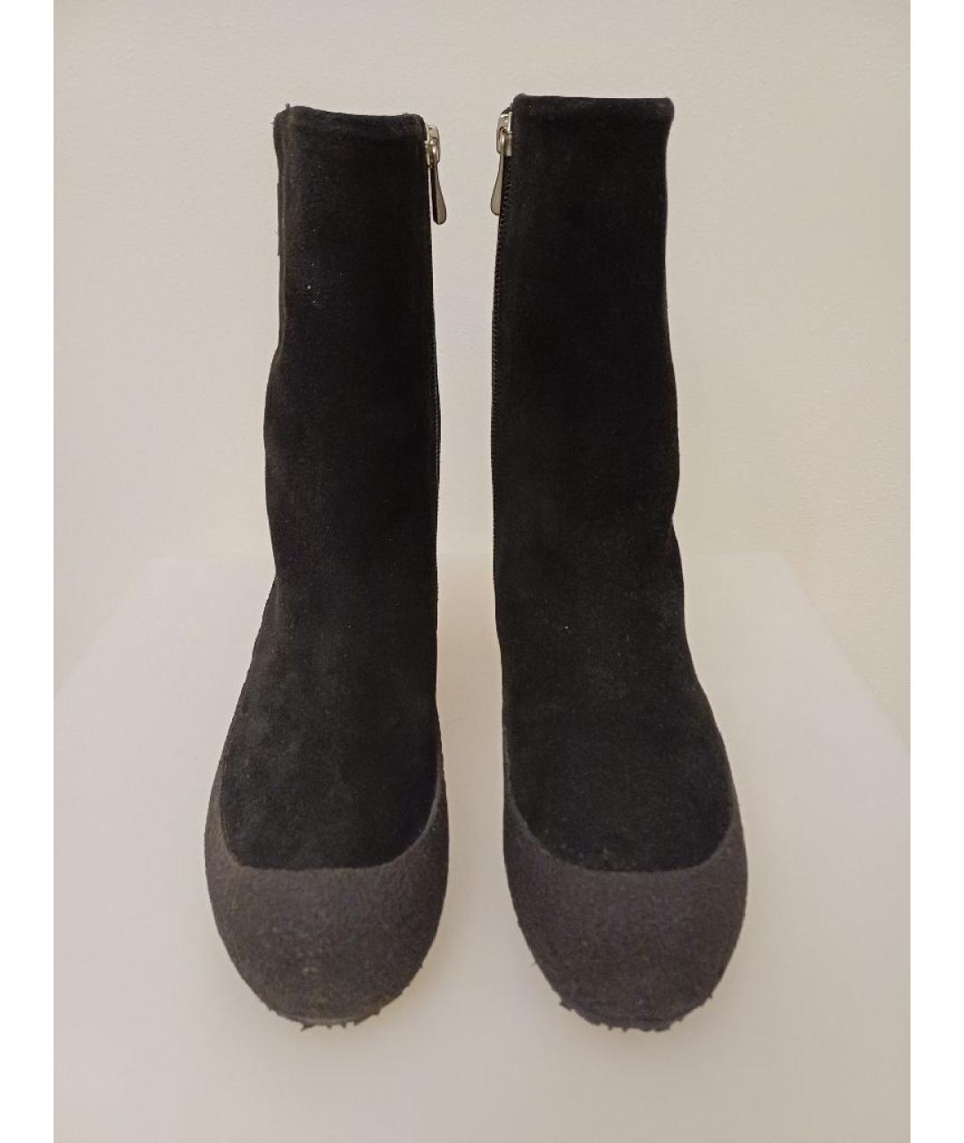BALLY Черные замшевые ботинки, фото 7
