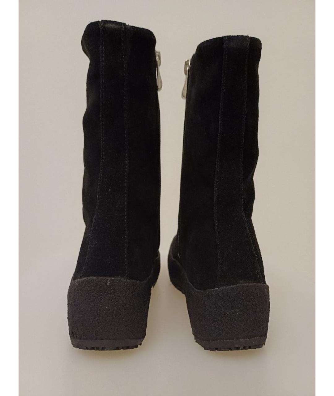 BALLY Черные замшевые ботинки, фото 8