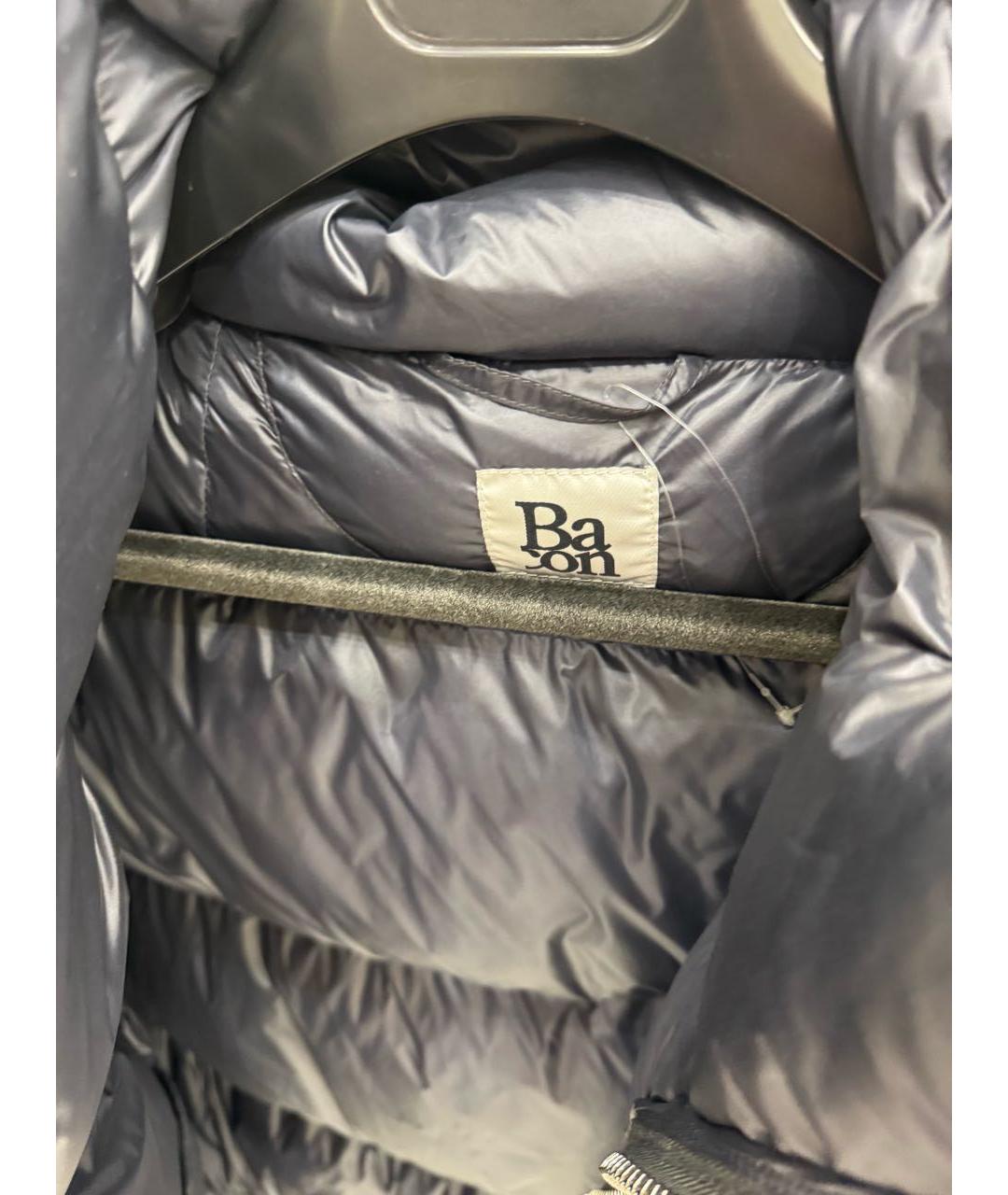 BACON Антрацитовый полиамидовый пуховик, фото 3