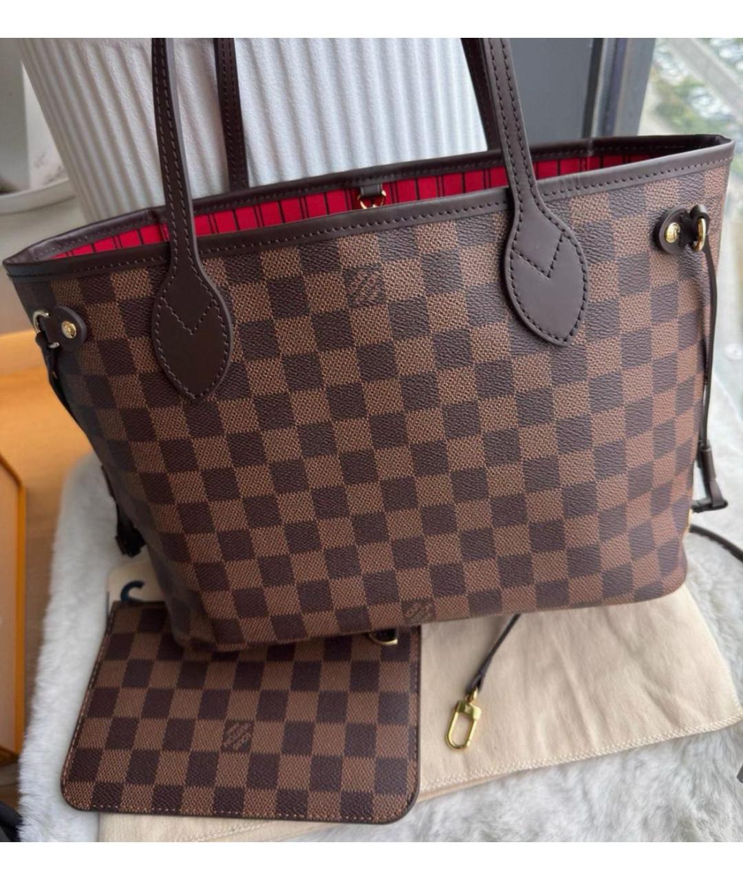 LOUIS VUITTON Коричневая сумка тоут, фото 3