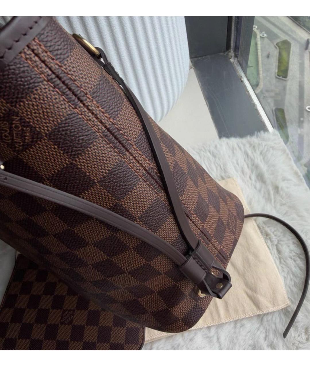 LOUIS VUITTON Коричневая сумка тоут, фото 4