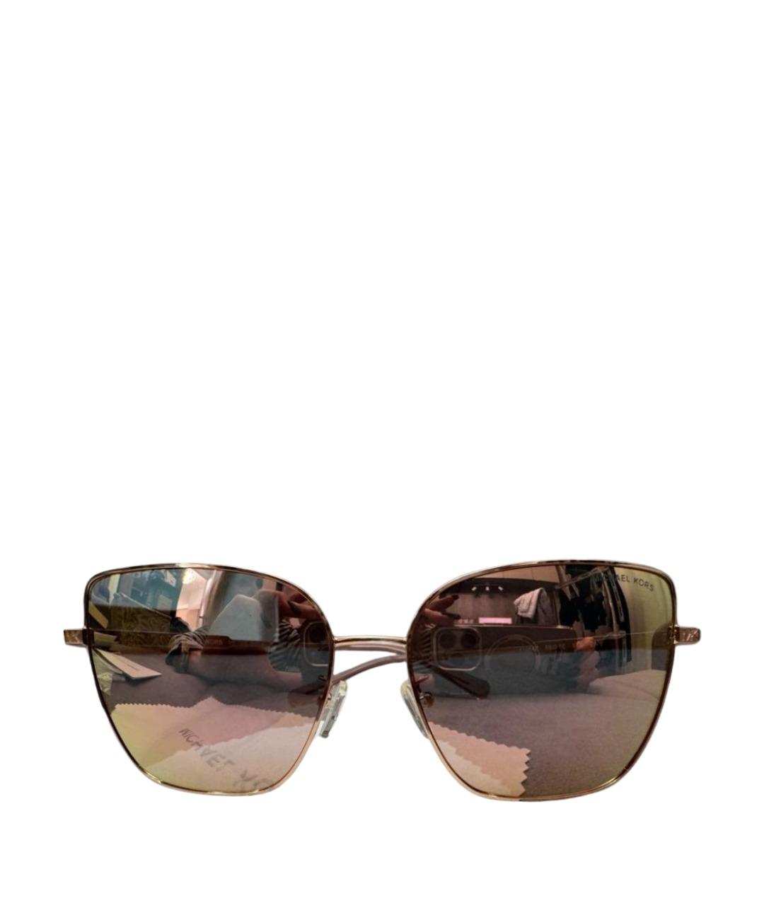 MICHAEL KORS Коралловые металлические солнцезащитные очки, фото 1
