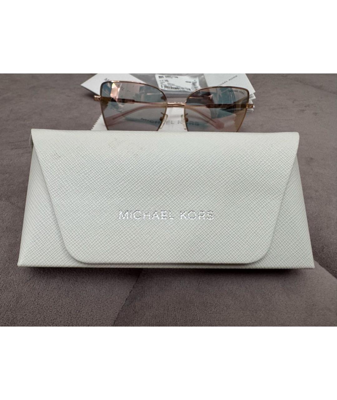 MICHAEL KORS Коралловые металлические солнцезащитные очки, фото 4