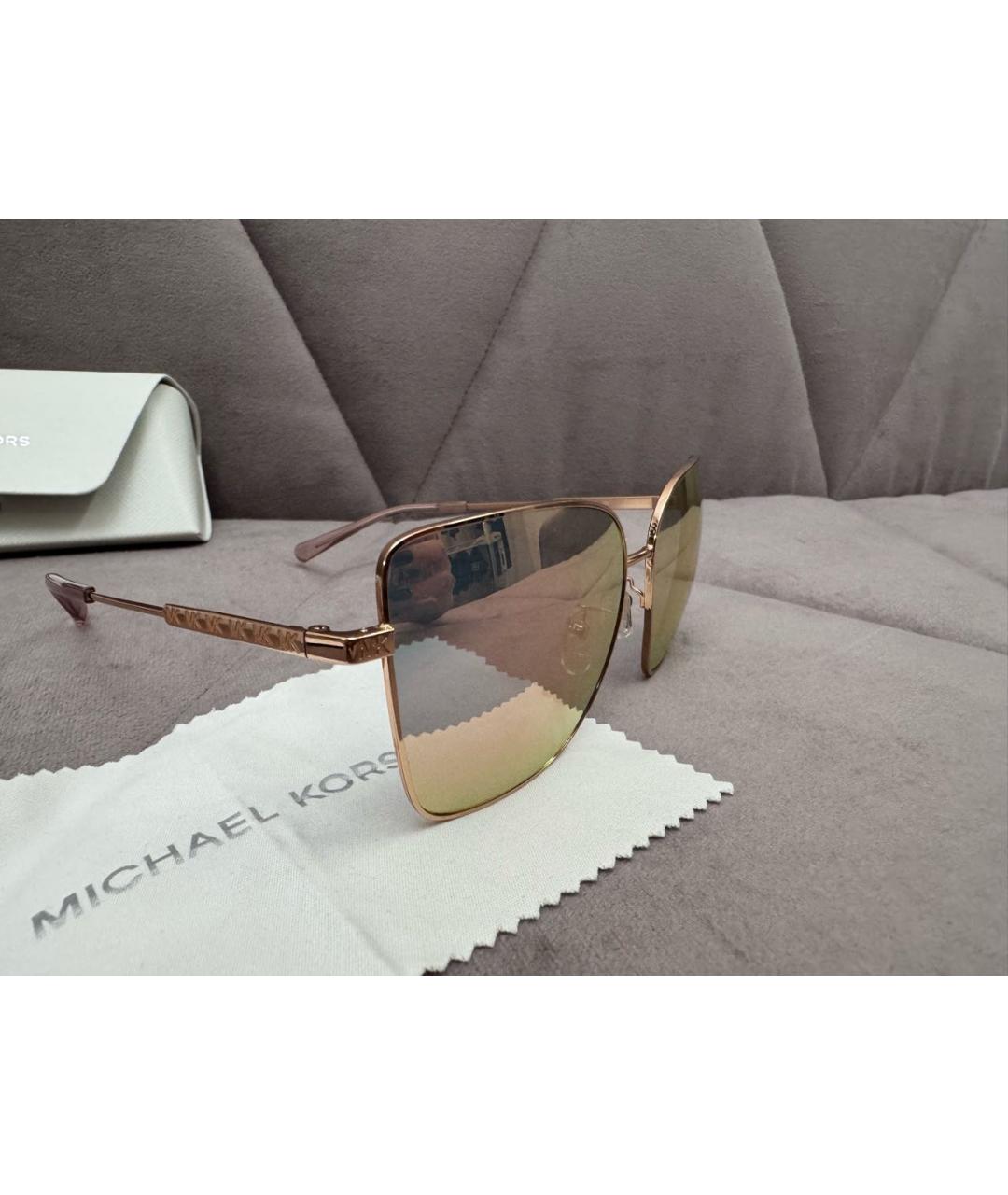 MICHAEL KORS Коралловые металлические солнцезащитные очки, фото 2