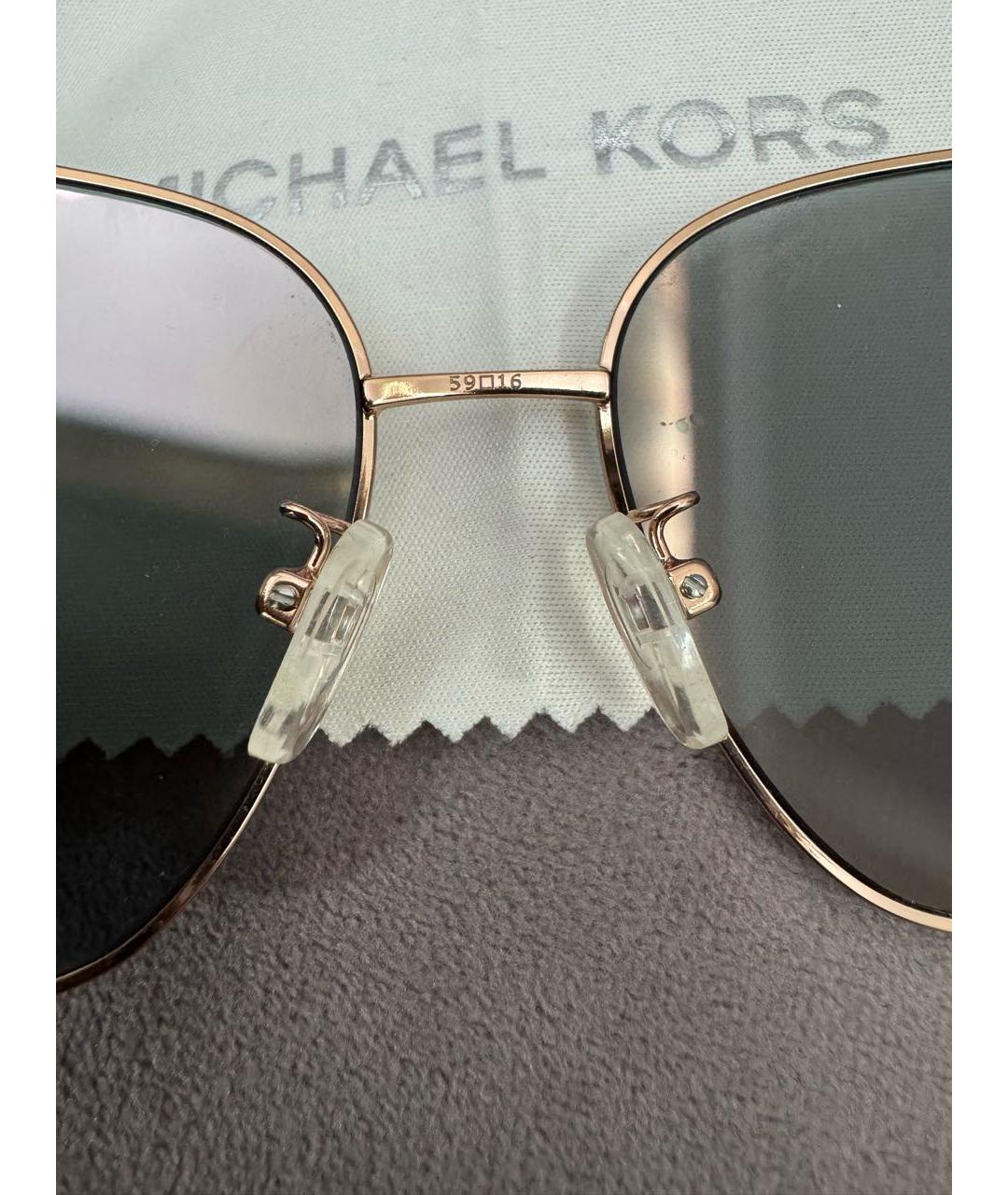 MICHAEL KORS Коралловые металлические солнцезащитные очки, фото 7