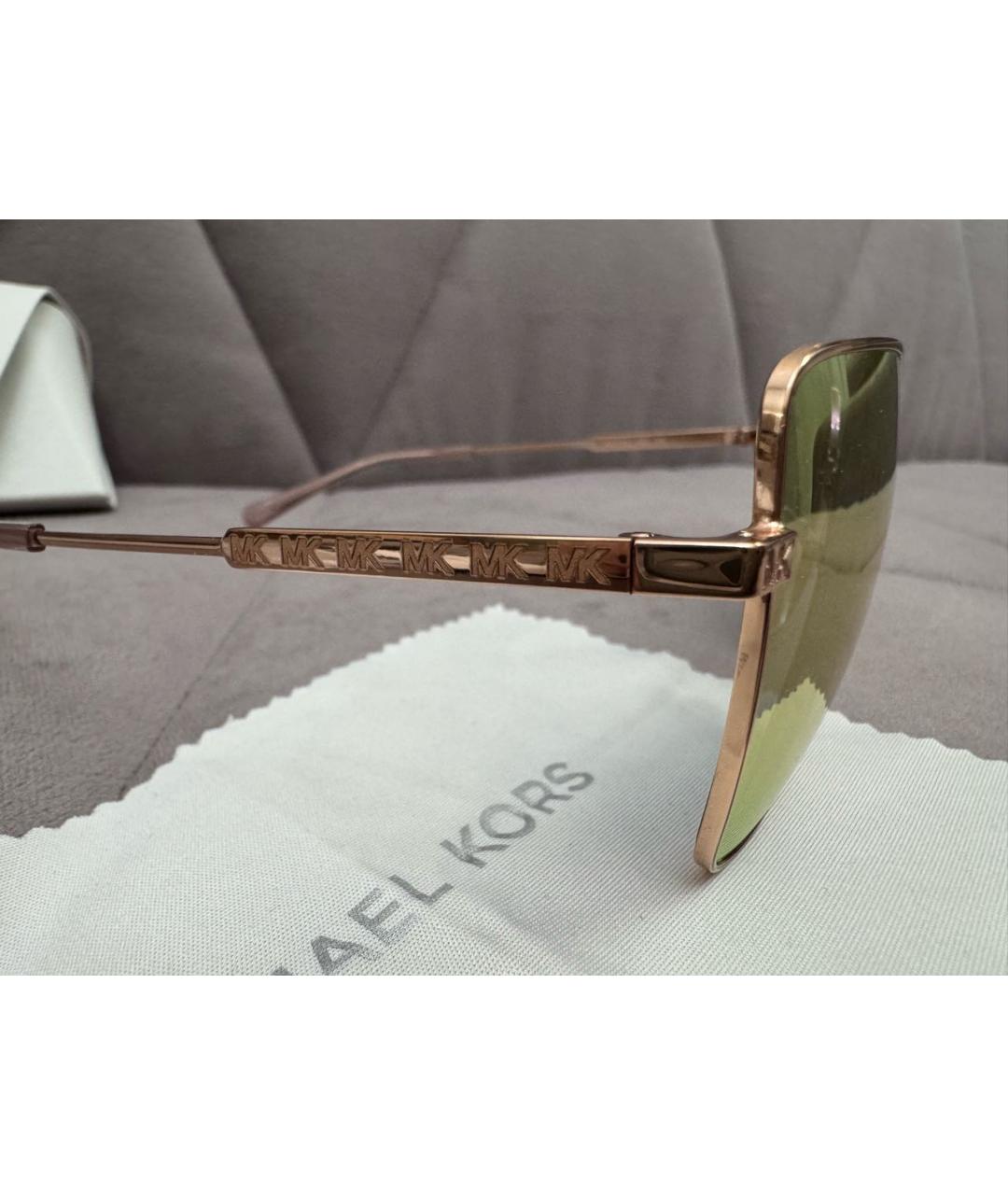 MICHAEL KORS Коралловые металлические солнцезащитные очки, фото 3