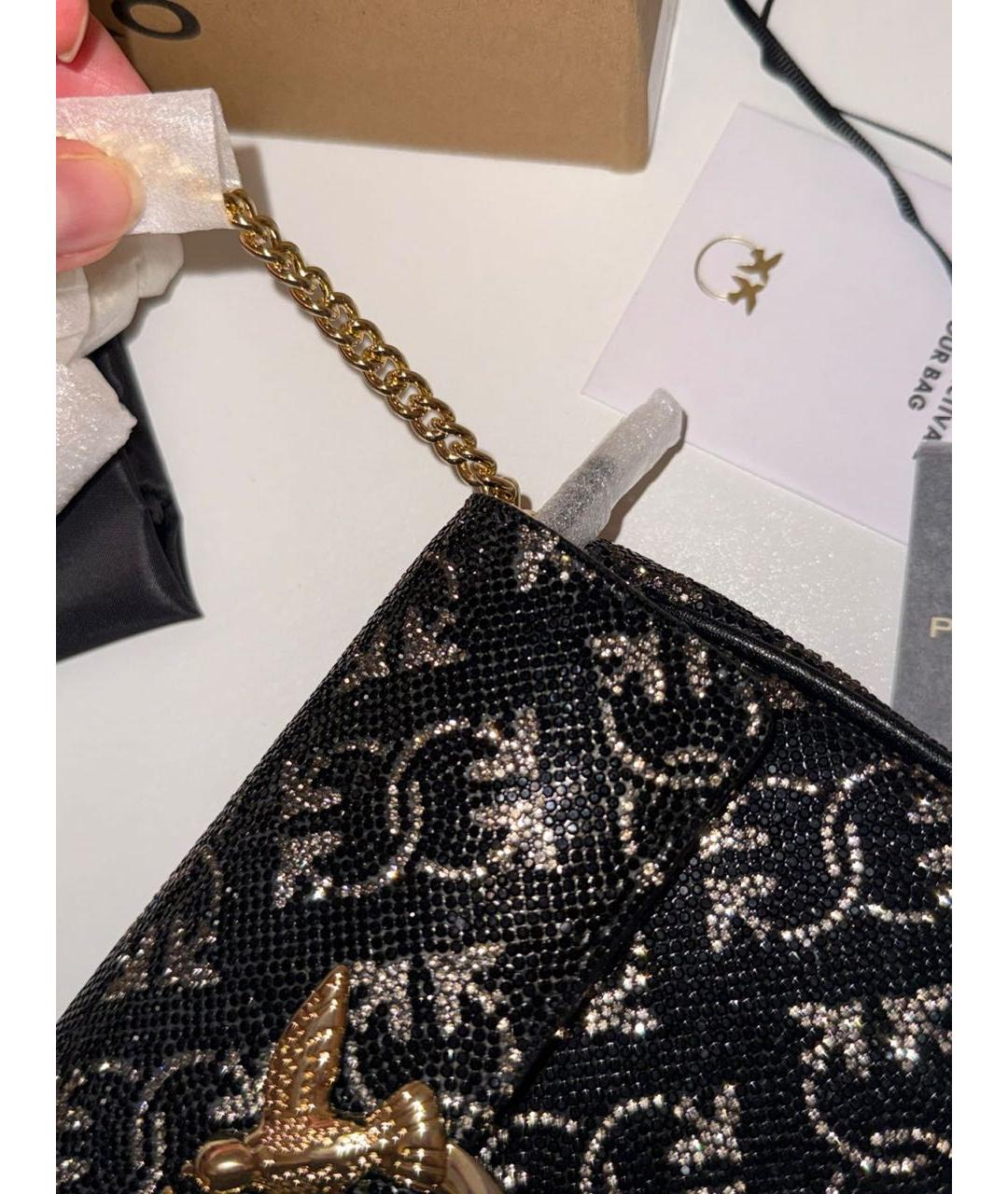 PINKO Черная сумка через плечо, фото 4