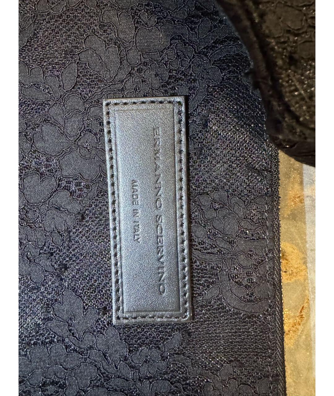 ERMANNO SCERVINO Черная тканевая сумка тоут, фото 4