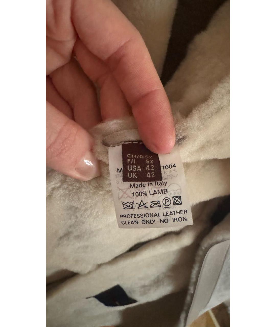 BALLY Бежевая замшевая дубленка/шуба, фото 4