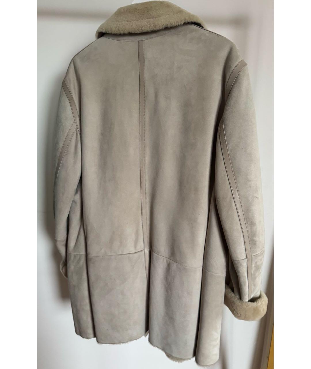 BALLY Бежевая замшевая дубленка/шуба, фото 2