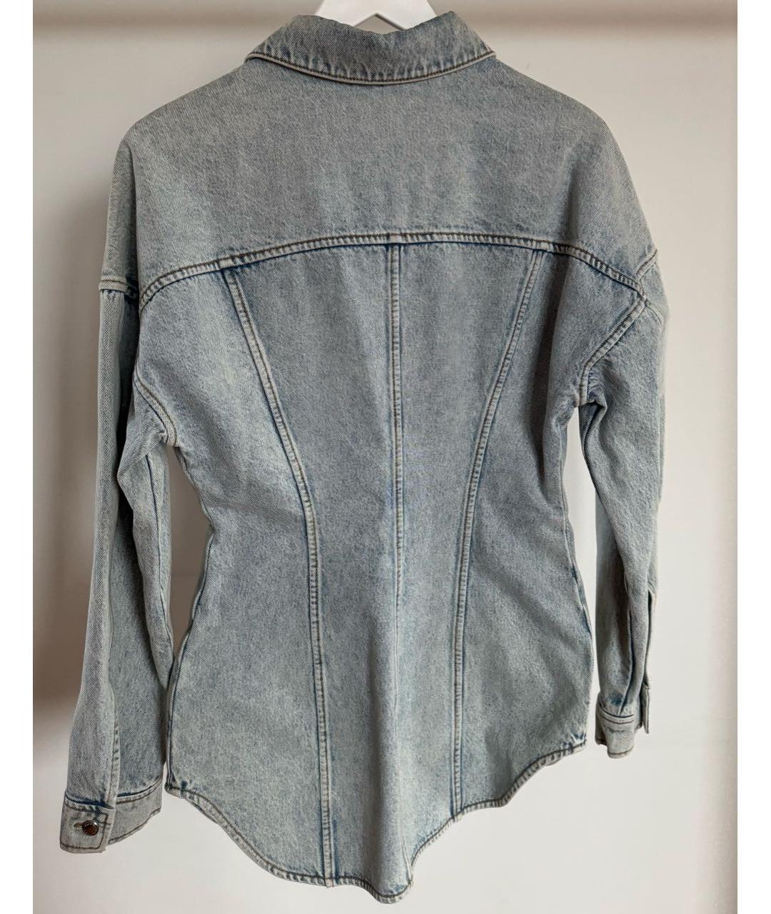 ALEXANDER WANG Голубой деним жакет/пиджак, фото 2