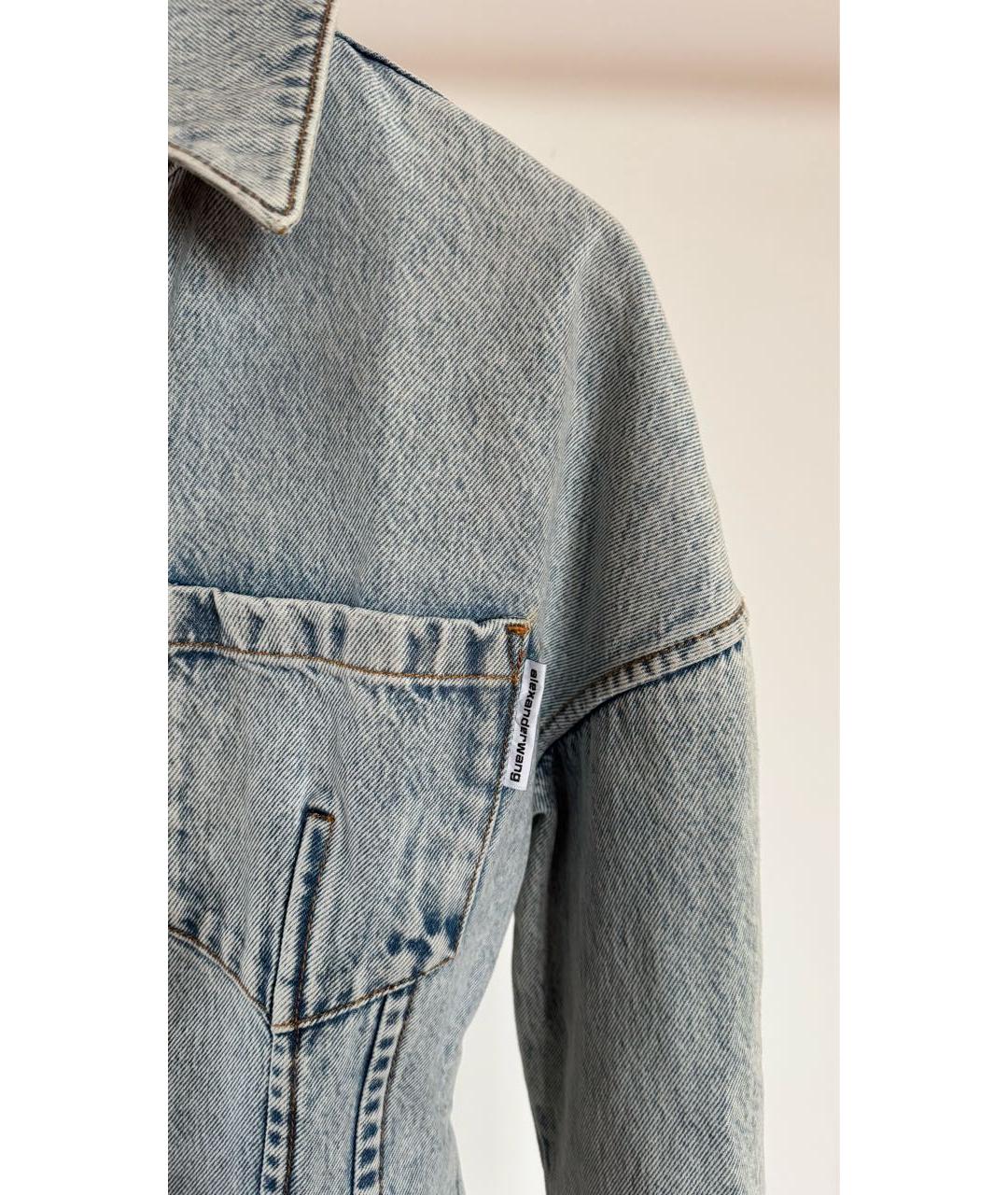 ALEXANDER WANG Голубой деним жакет/пиджак, фото 3