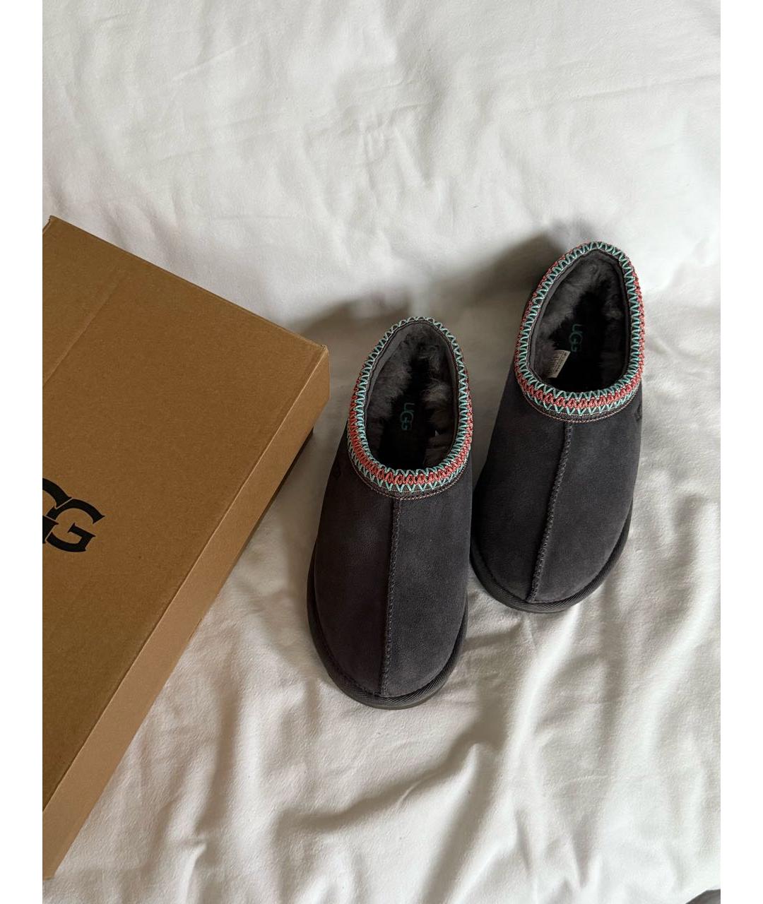 UGG AUSTRALIA Серые замшевые ботинки, фото 3