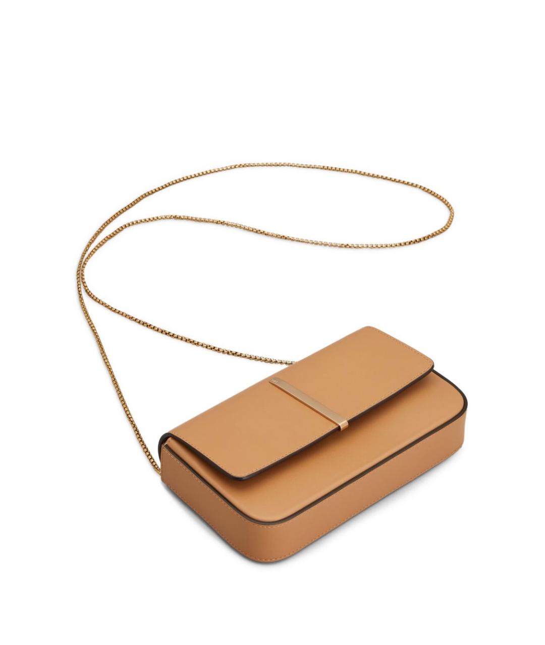 TOD'S Бежевая кожаная сумка через плечо, фото 2