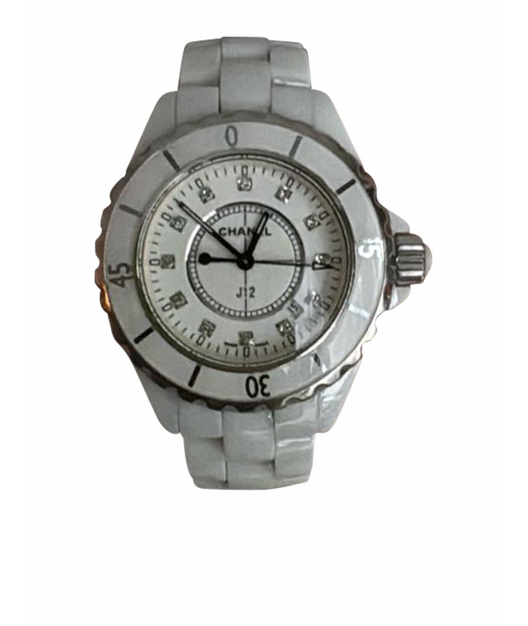 CHANEL Белые керамические часы, фото 1