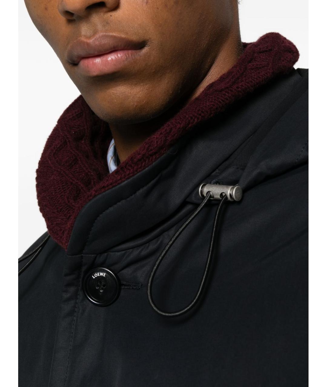 LOEWE Темно-синяя полиамидовая куртка, фото 3