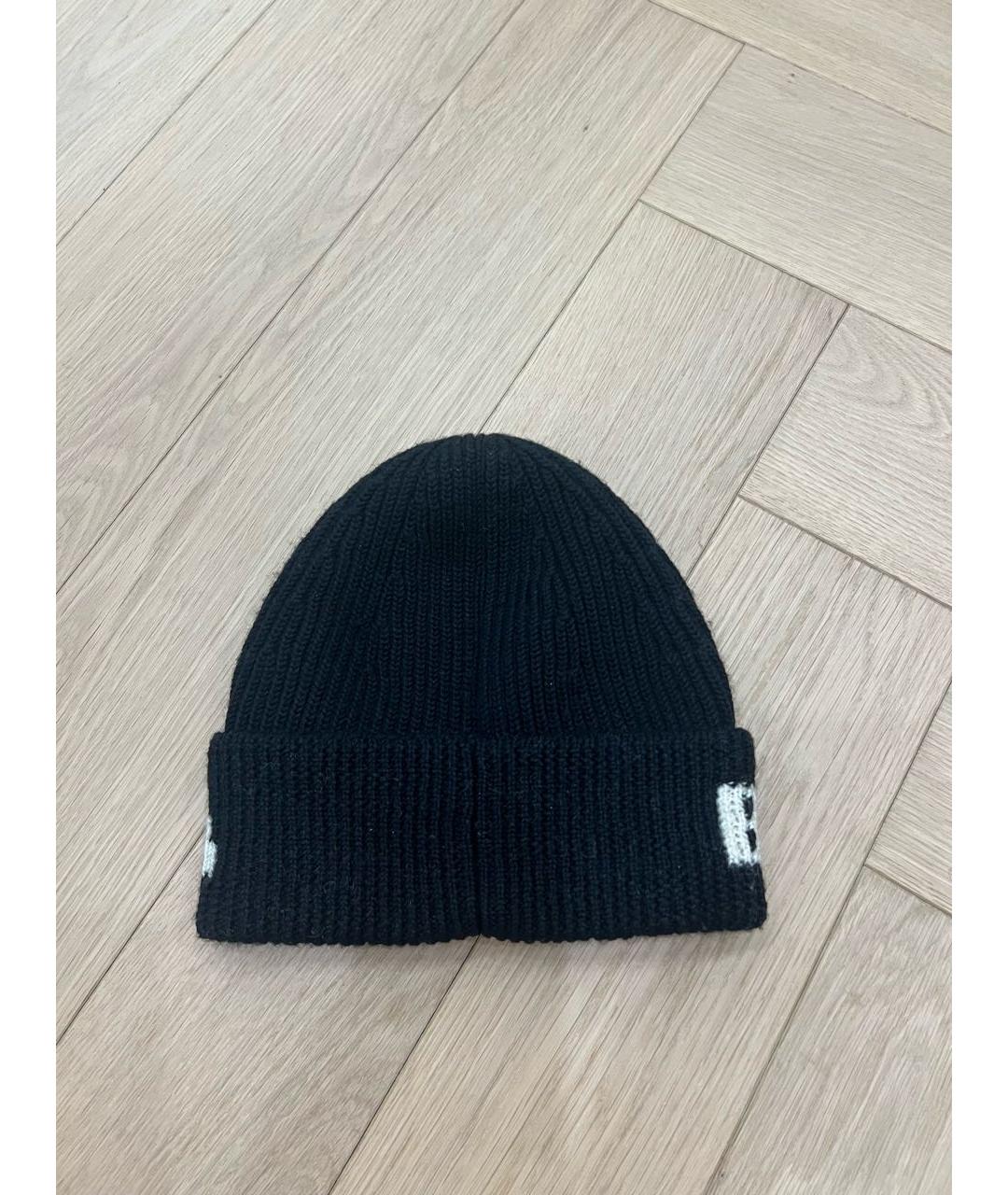 BALENCIAGA Черная шерстяная шапка, фото 2
