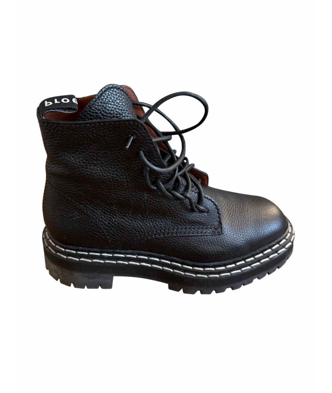 PROENZA SCHOULER Черные кожаные ботинки, фото 1