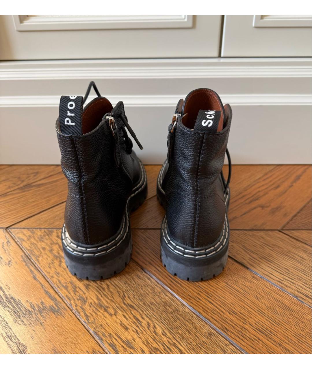 PROENZA SCHOULER Черные кожаные ботинки, фото 3