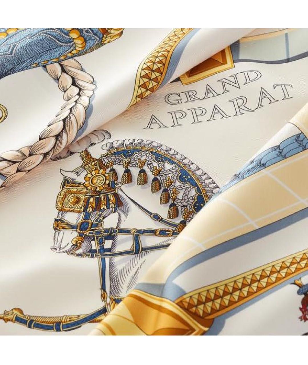 HERMES Мульти шелковый платок, фото 2