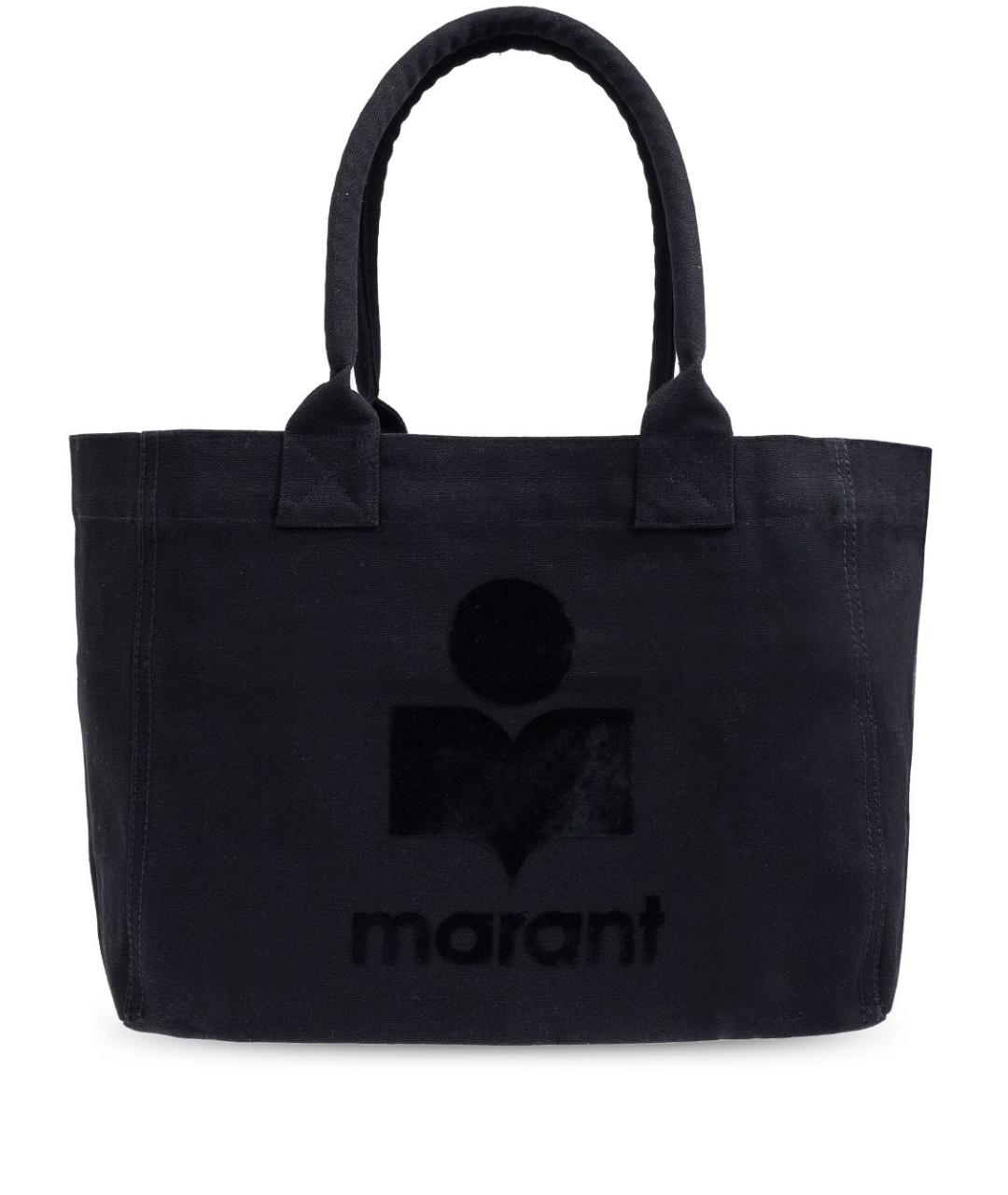 ISABEL MARANT Черная хлопковая сумка тоут, фото 1