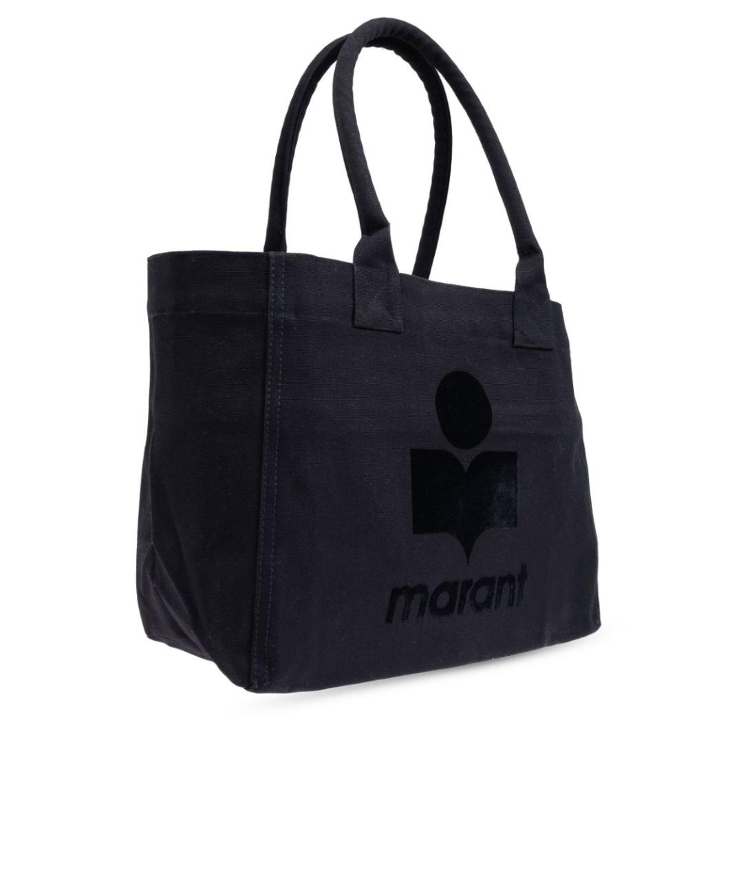 ISABEL MARANT Черная хлопковая сумка тоут, фото 4