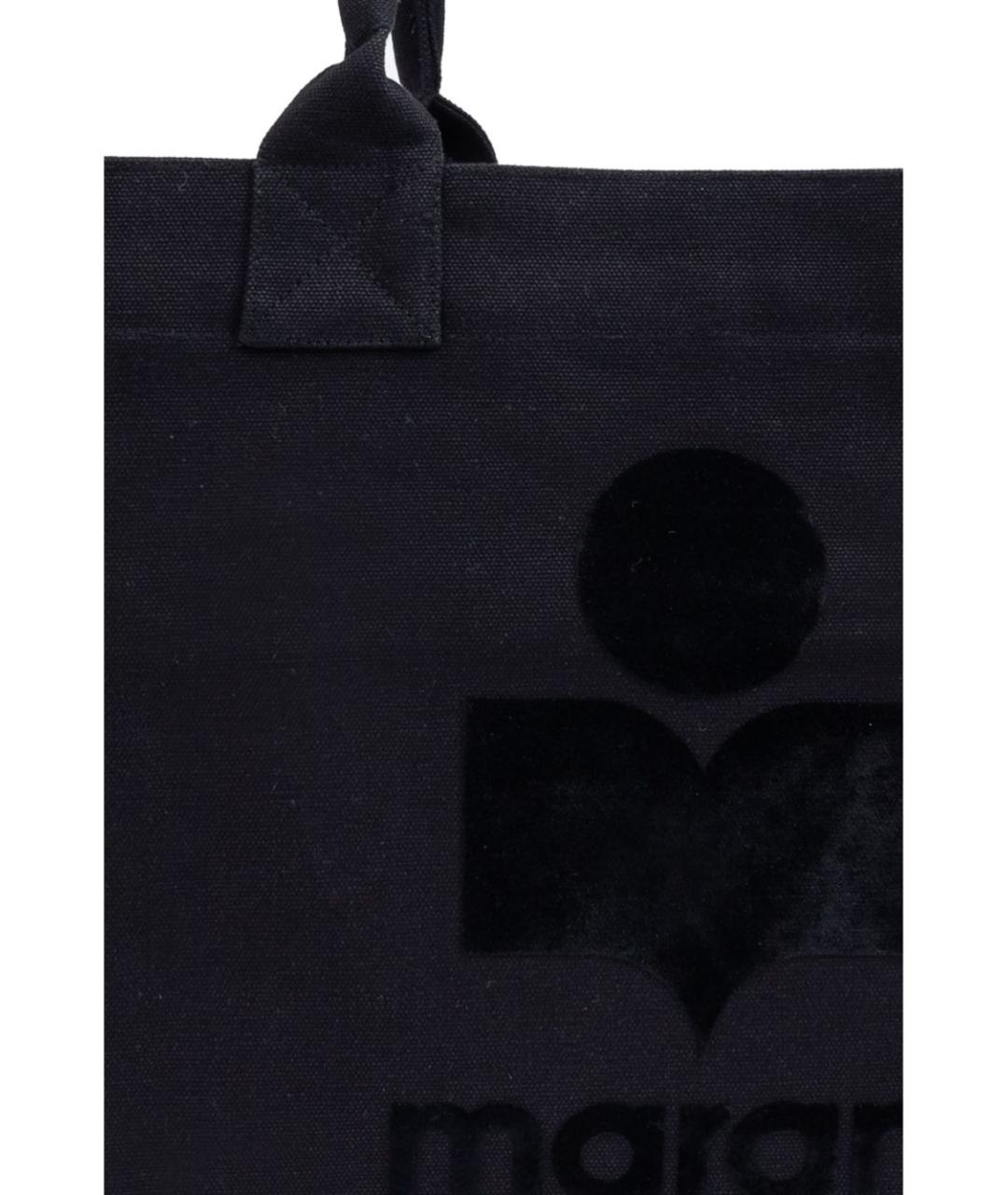 ISABEL MARANT Черная хлопковая сумка тоут, фото 3