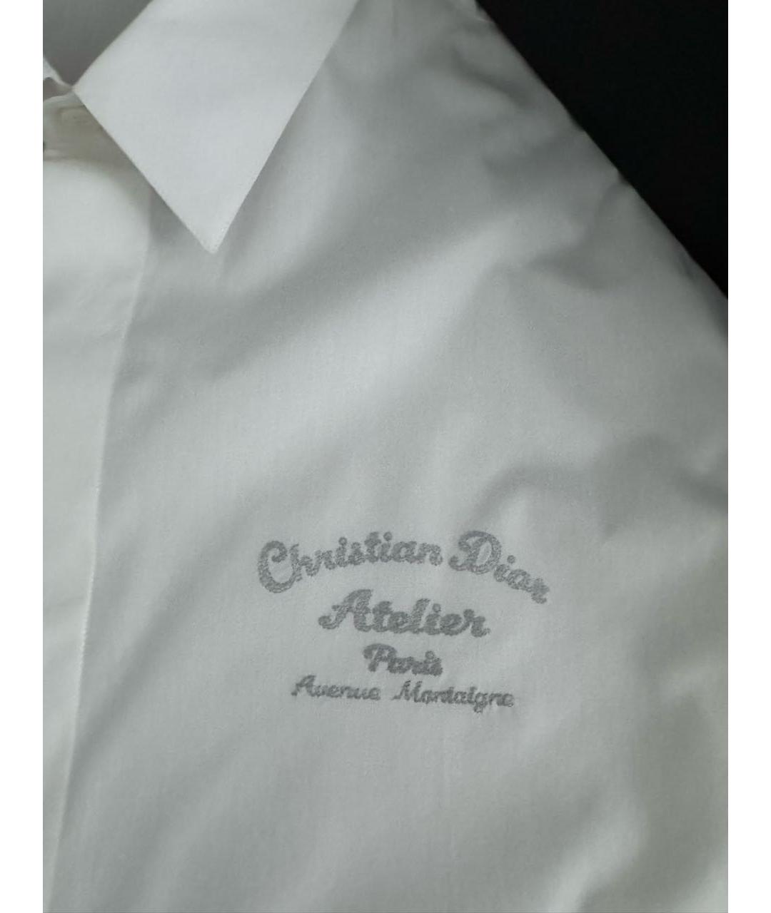 CHRISTIAN DIOR Белая хлопковая кэжуал рубашка, фото 7