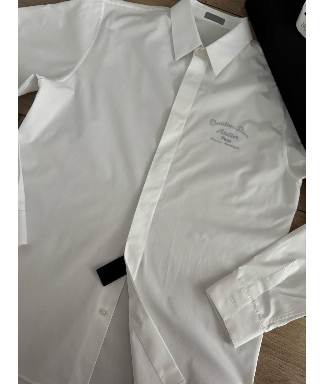 CHRISTIAN DIOR Белая хлопковая кэжуал рубашка, фото 6