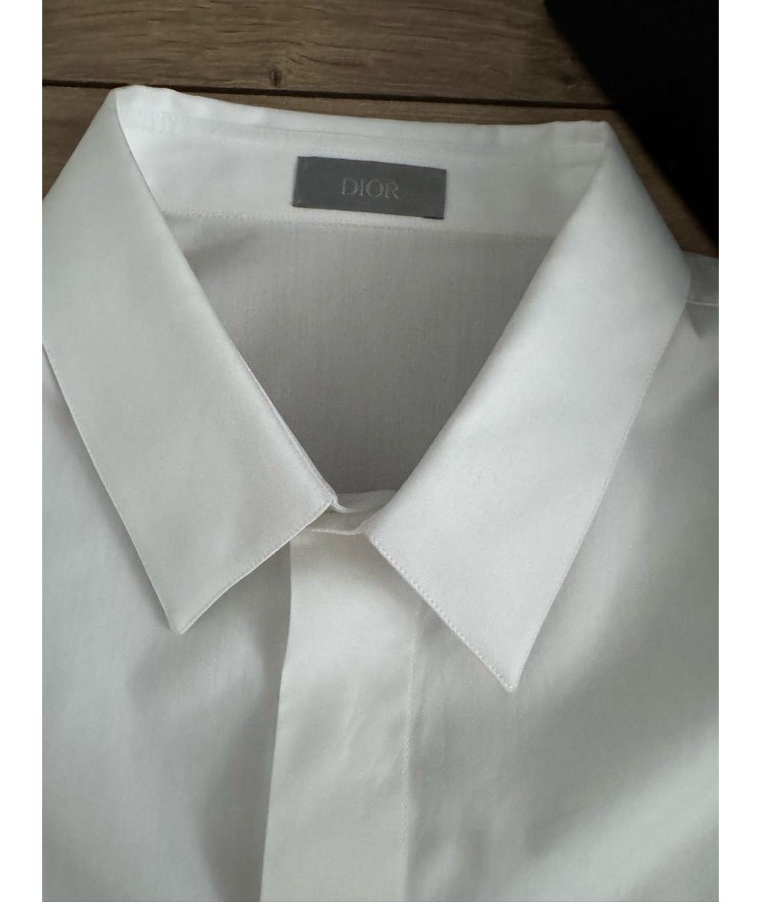 CHRISTIAN DIOR Белая хлопковая кэжуал рубашка, фото 4