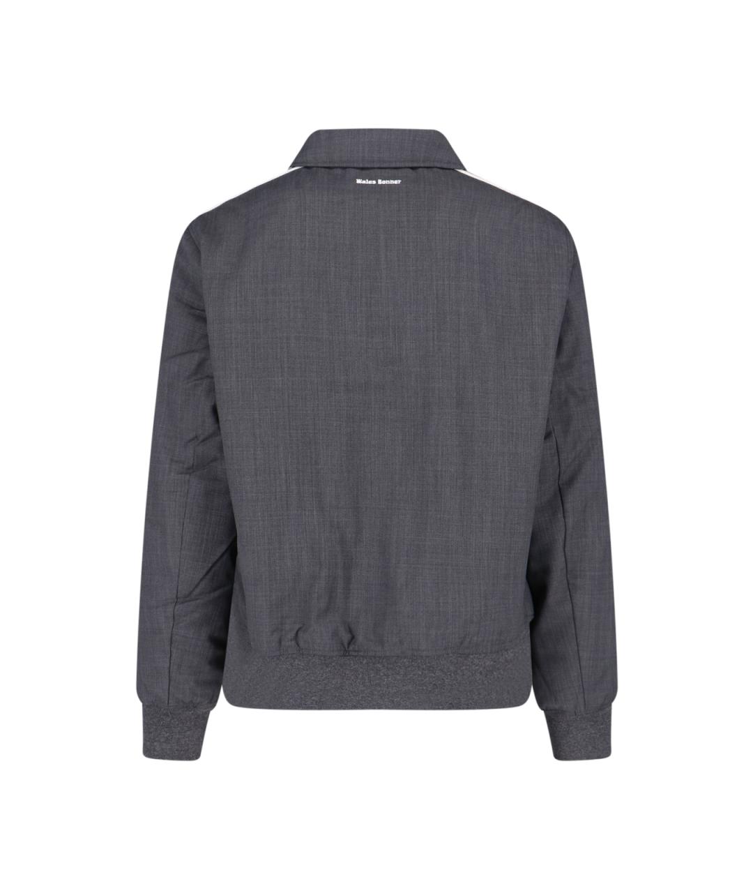 ADIDAS Серая полиэстеровая куртка, фото 2