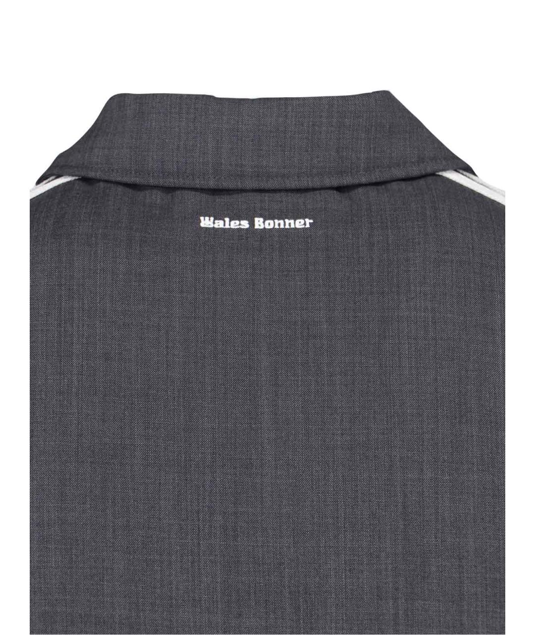 ADIDAS Серая полиэстеровая куртка, фото 3