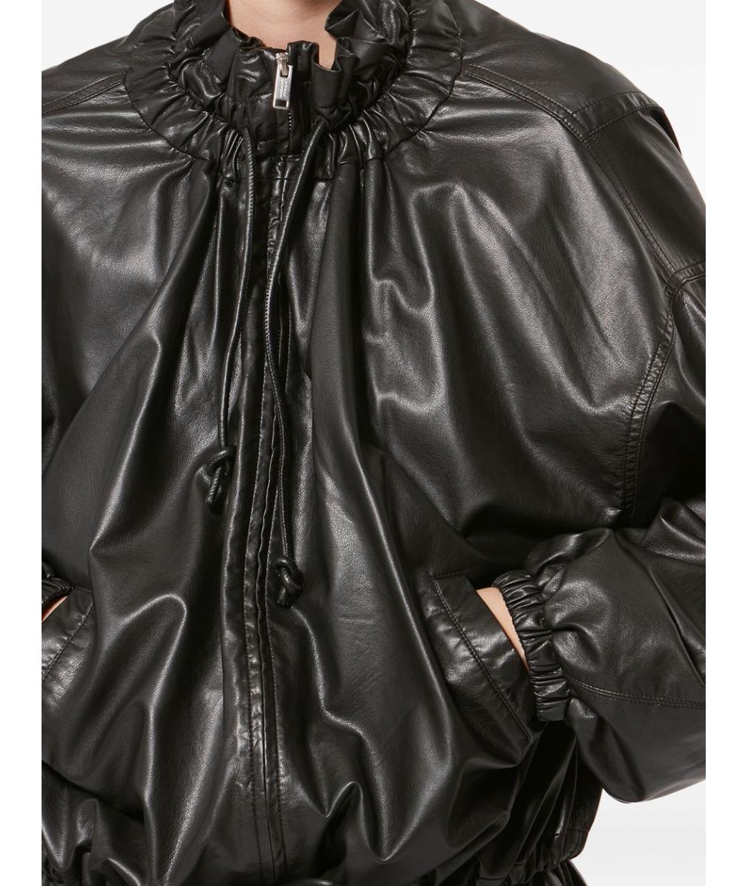 ISABEL MARANT ETOILE Черная полиуретановая куртка, фото 2