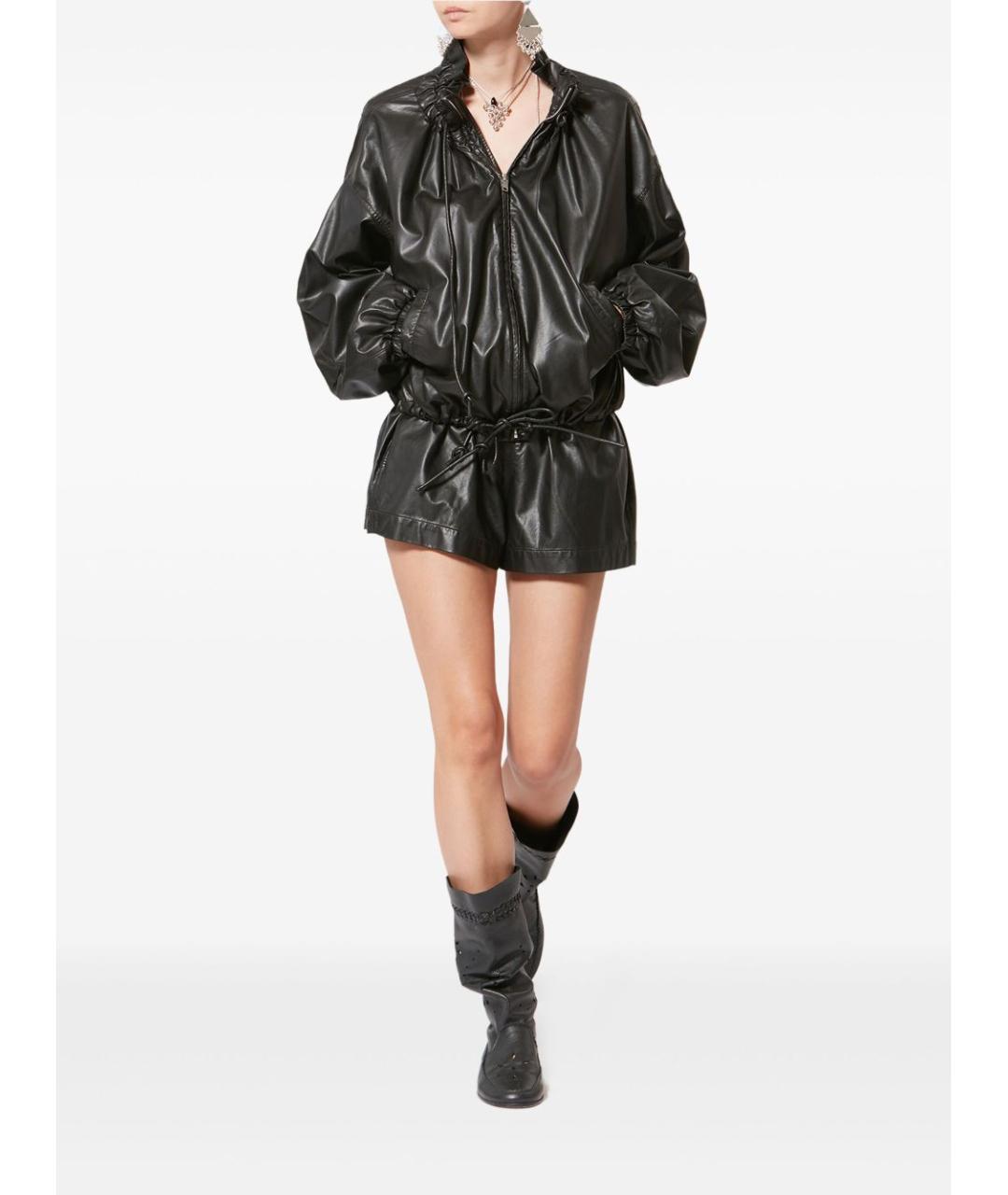 ISABEL MARANT ETOILE Черная полиуретановая куртка, фото 5