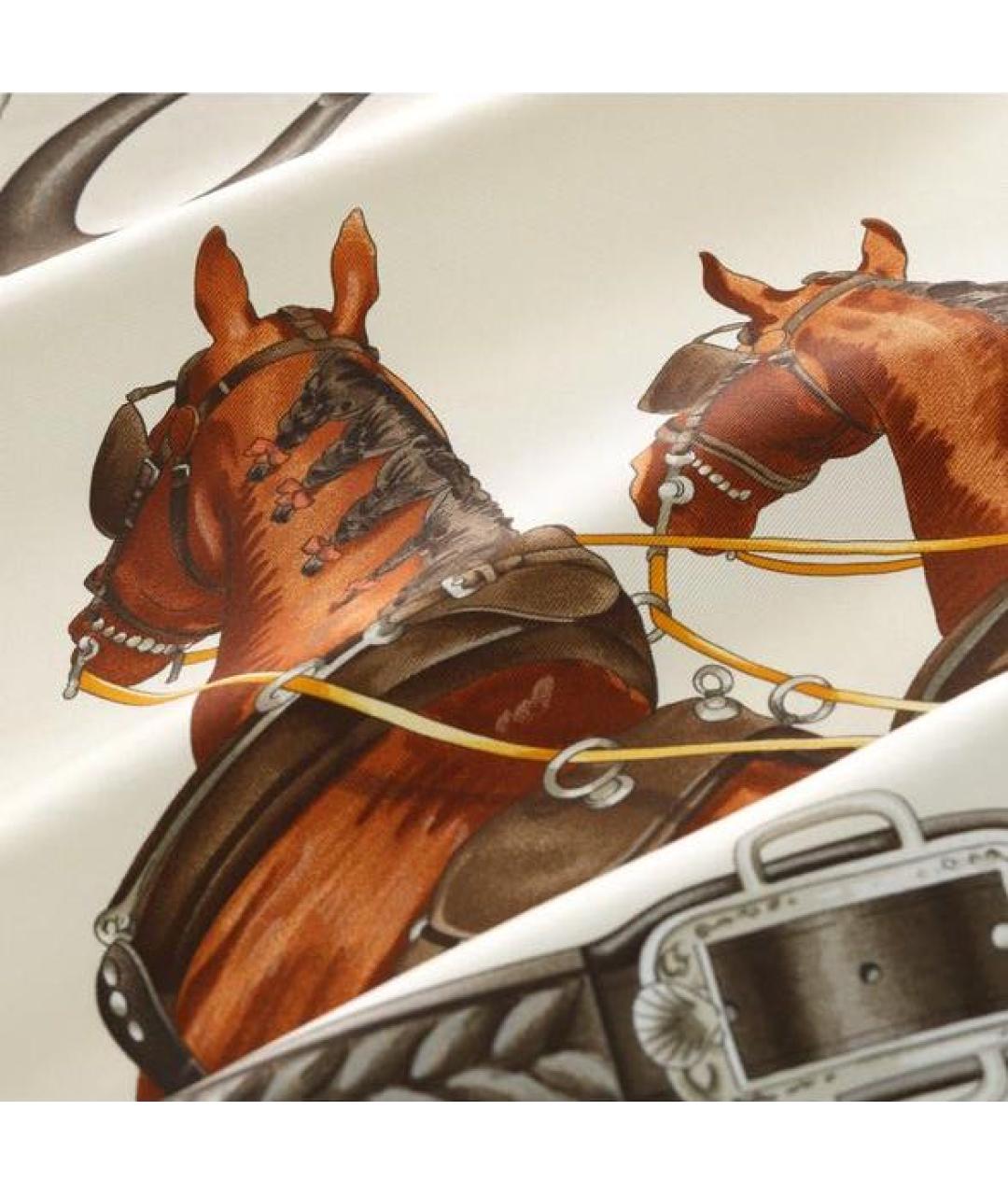 HERMES Мульти шелковый платок, фото 2