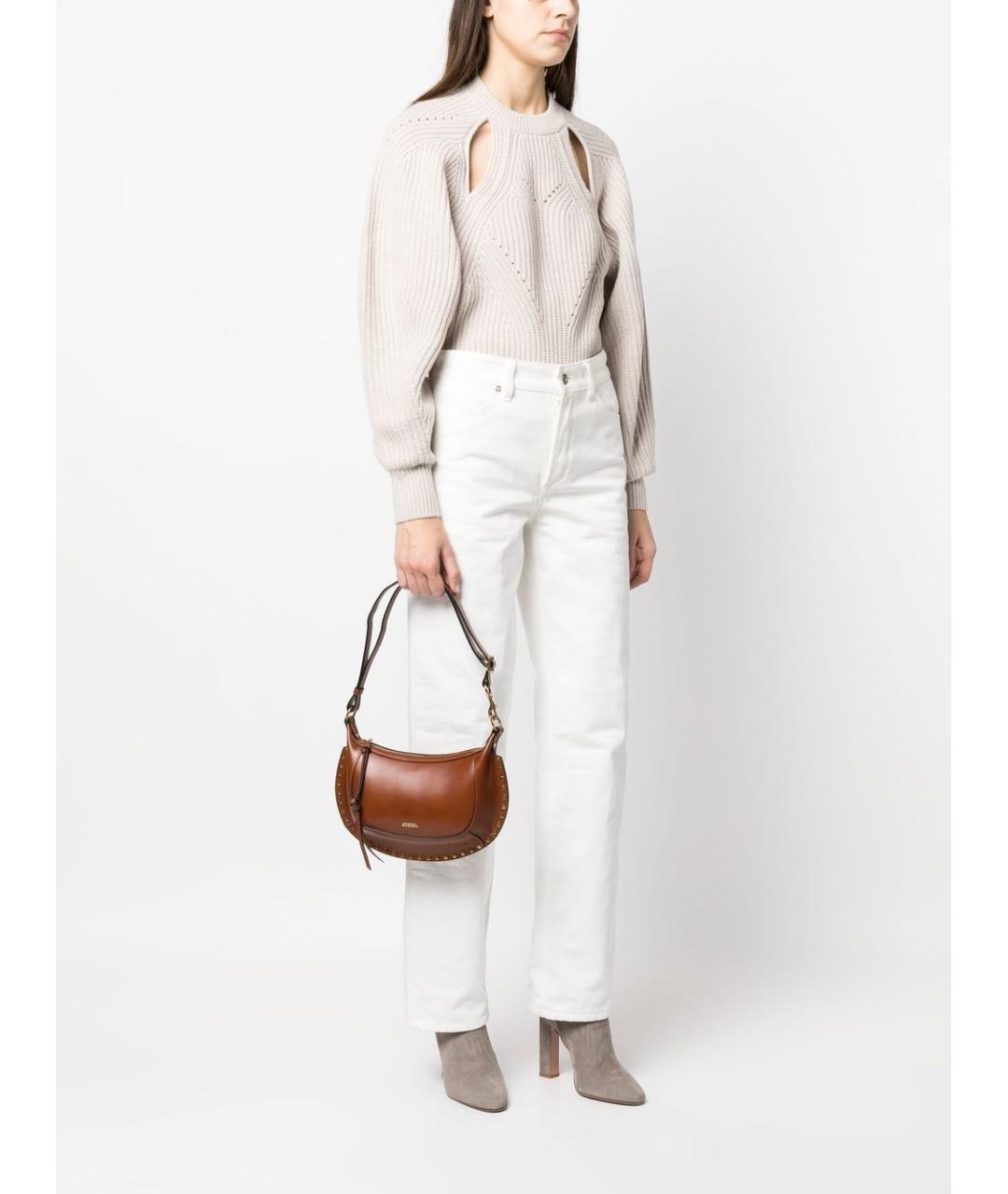 ISABEL MARANT Коричневая кожаная сумка тоут, фото 3