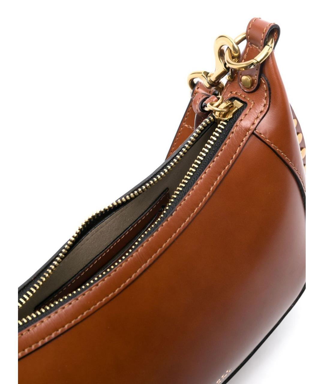 ISABEL MARANT Коричневая кожаная сумка тоут, фото 2