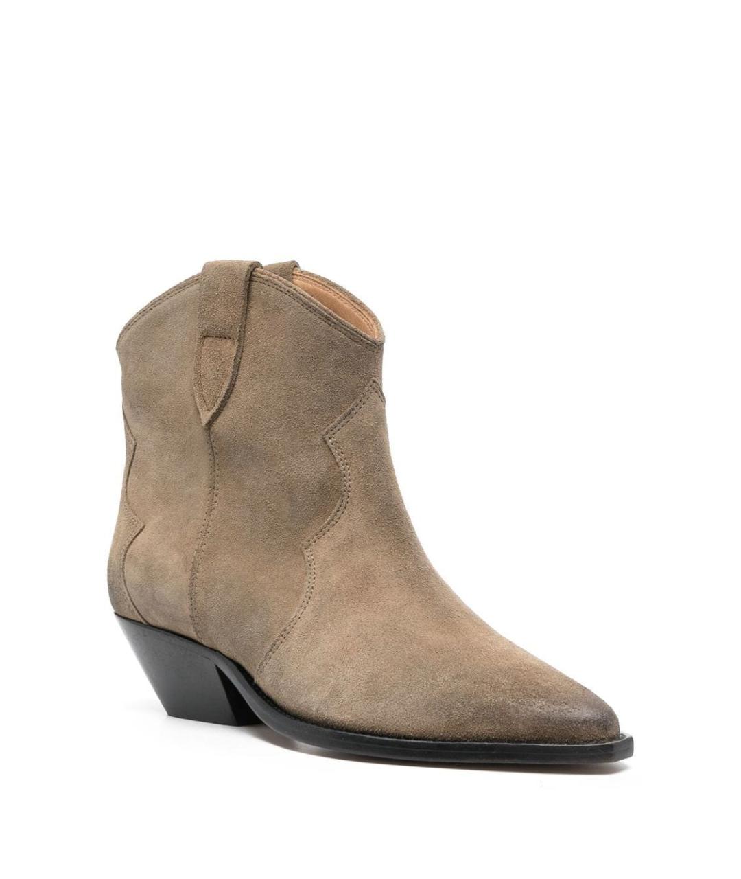 ISABEL MARANT Бежевые замшевые ботинки, фото 2