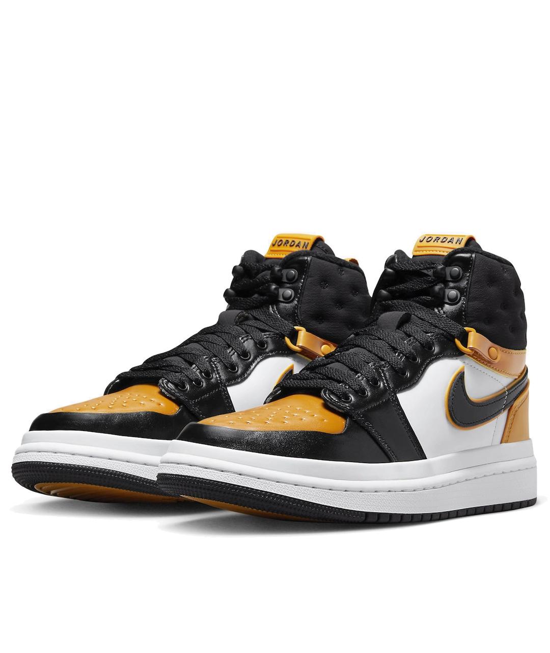 JORDAN Желтые кожаные кроссовки, фото 2