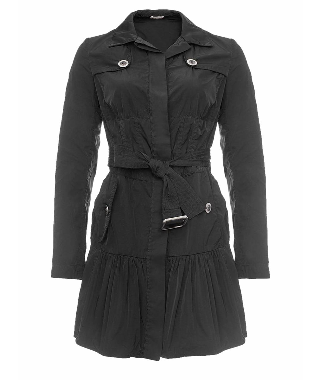 PINKO Черный полиэстеровый тренч/плащ, фото 1