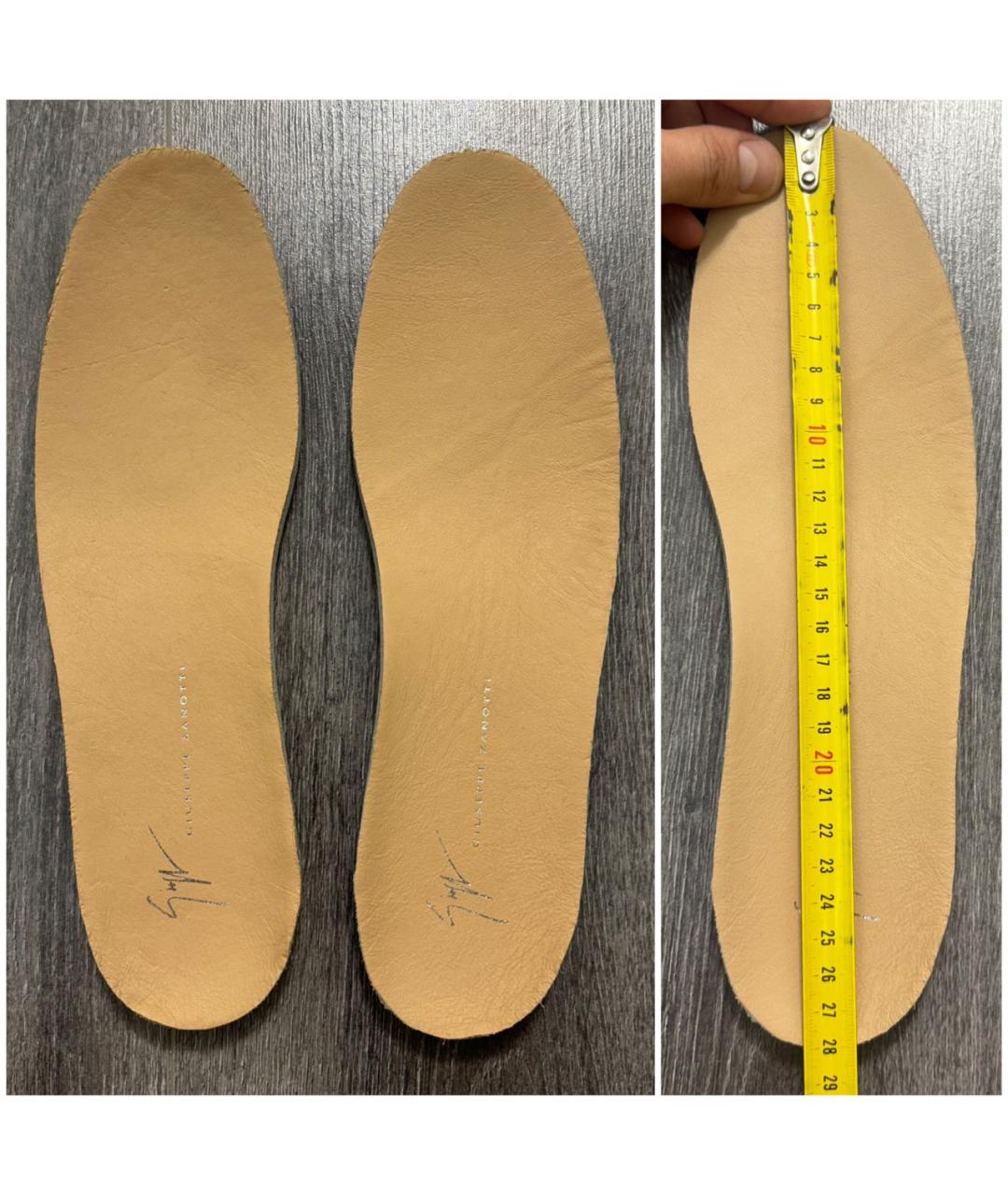 GIUSEPPE ZANOTTI DESIGN Коричневые кожаные низкие кроссовки / кеды, фото 8