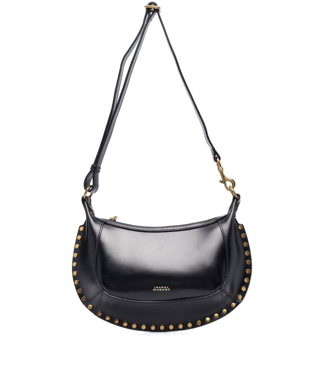 ISABEL MARANT Черная кожаная сумка через плечо, фото 1