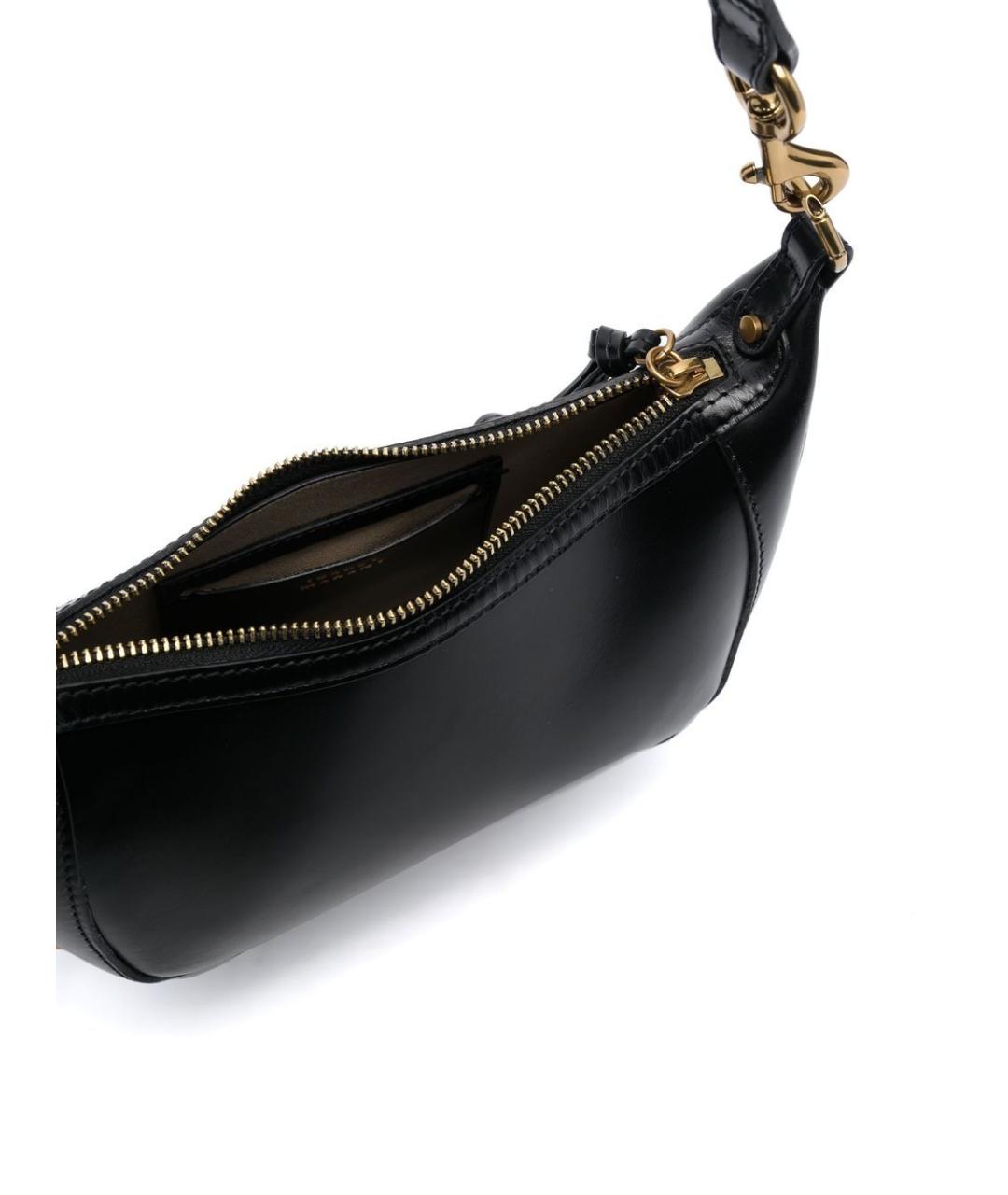 ISABEL MARANT Черная кожаная сумка через плечо, фото 4