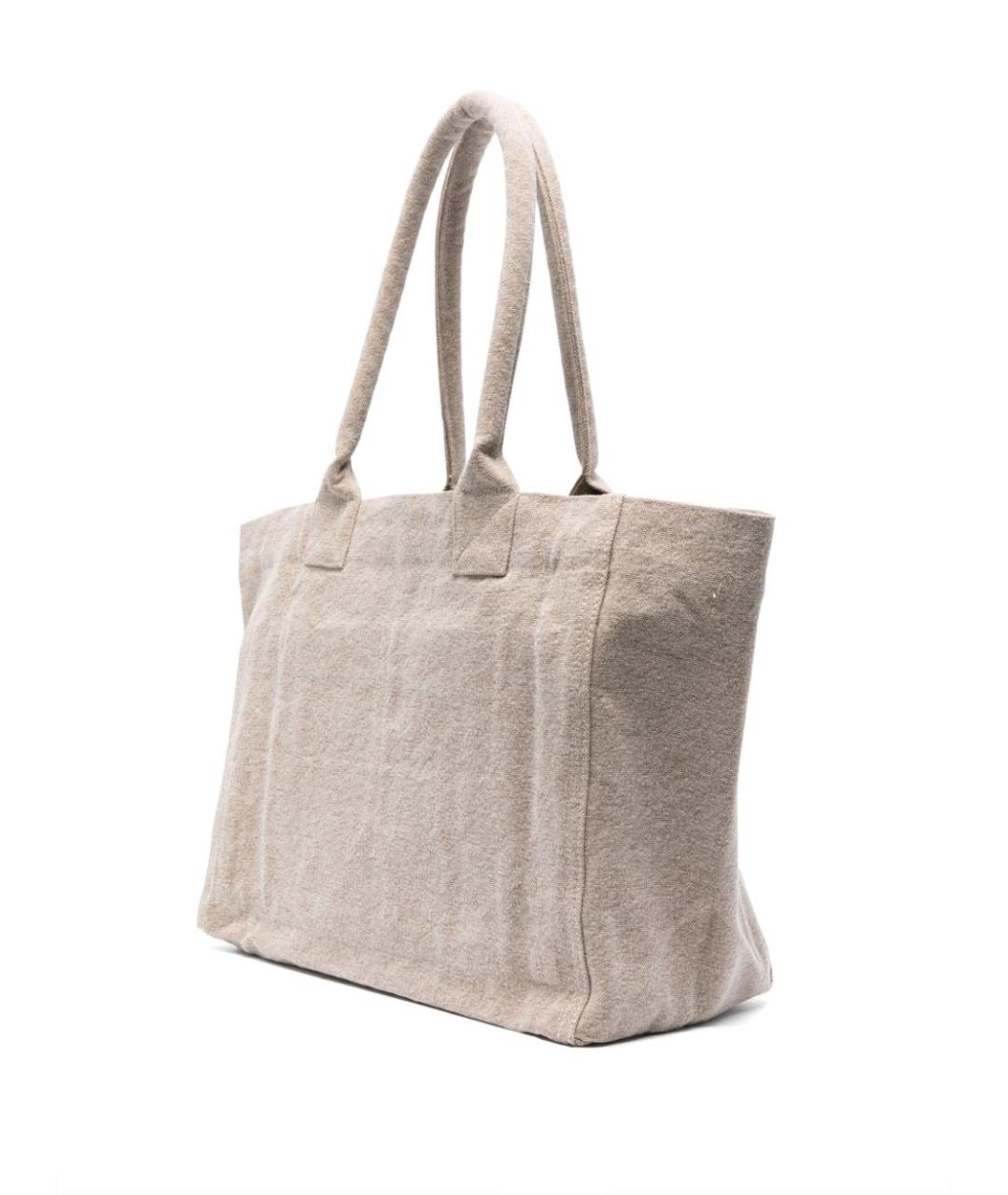 ISABEL MARANT Бежевая хлопковая сумка тоут, фото 2