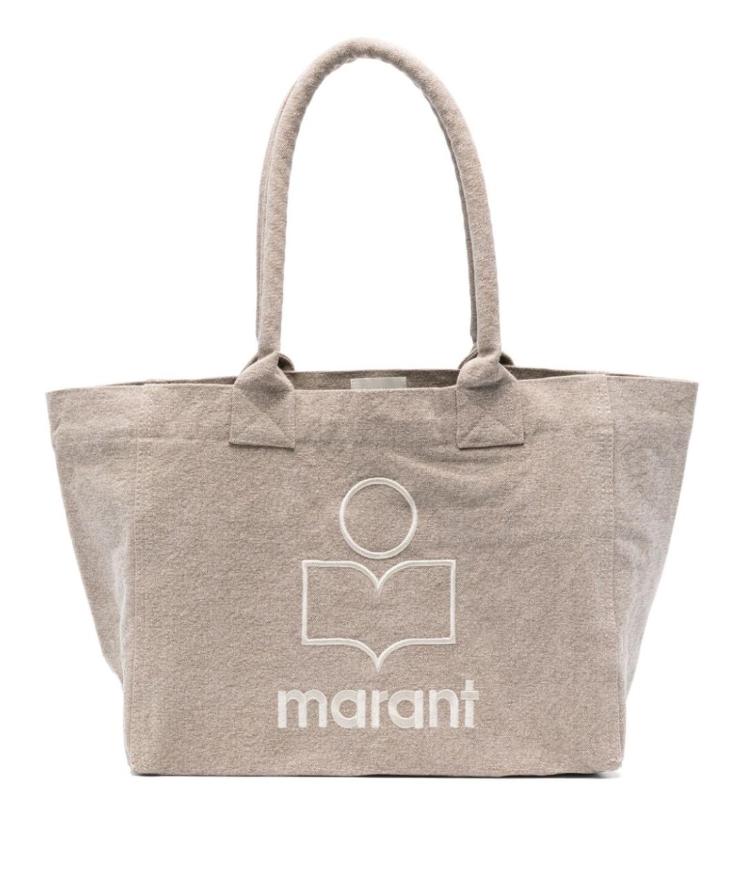 ISABEL MARANT Бежевая хлопковая сумка тоут, фото 1