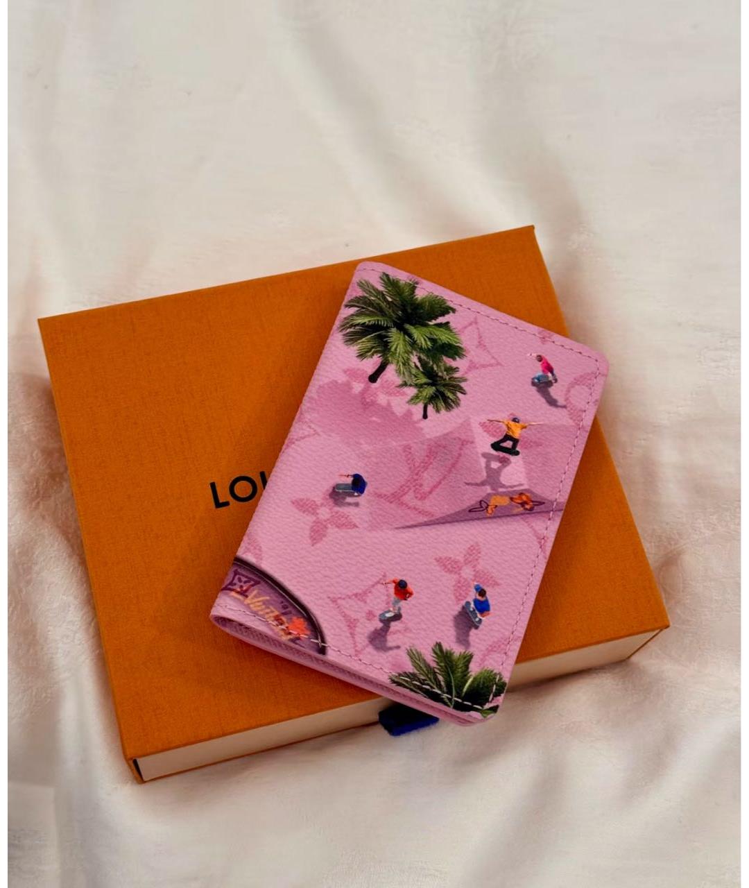 LOUIS VUITTON Розовый кардхолдер, фото 4