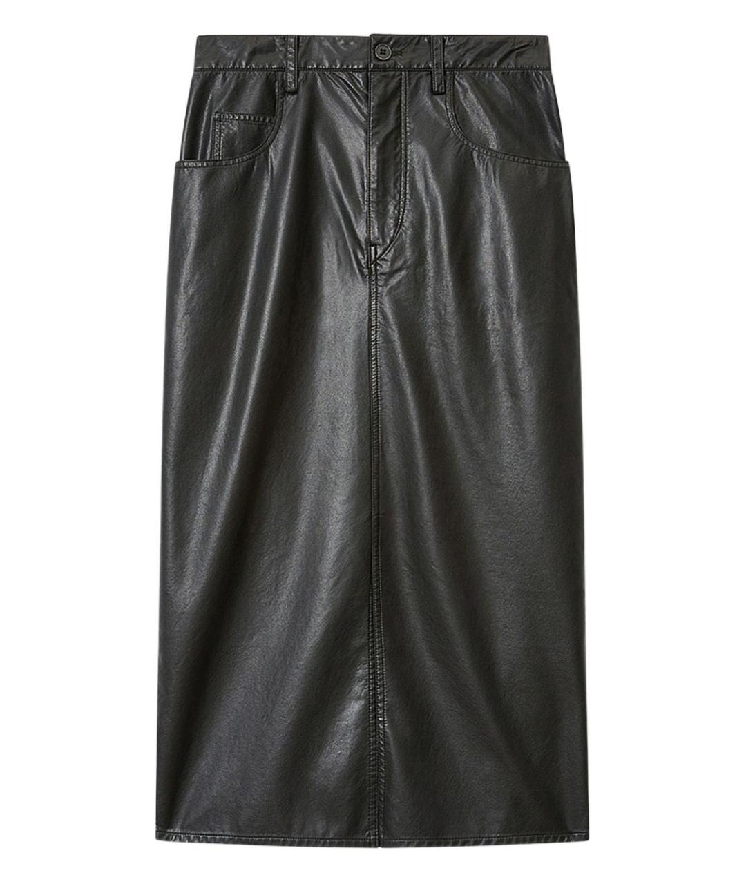 ISABEL MARANT ETOILE Черная полиэстеровая юбка миди, фото 1