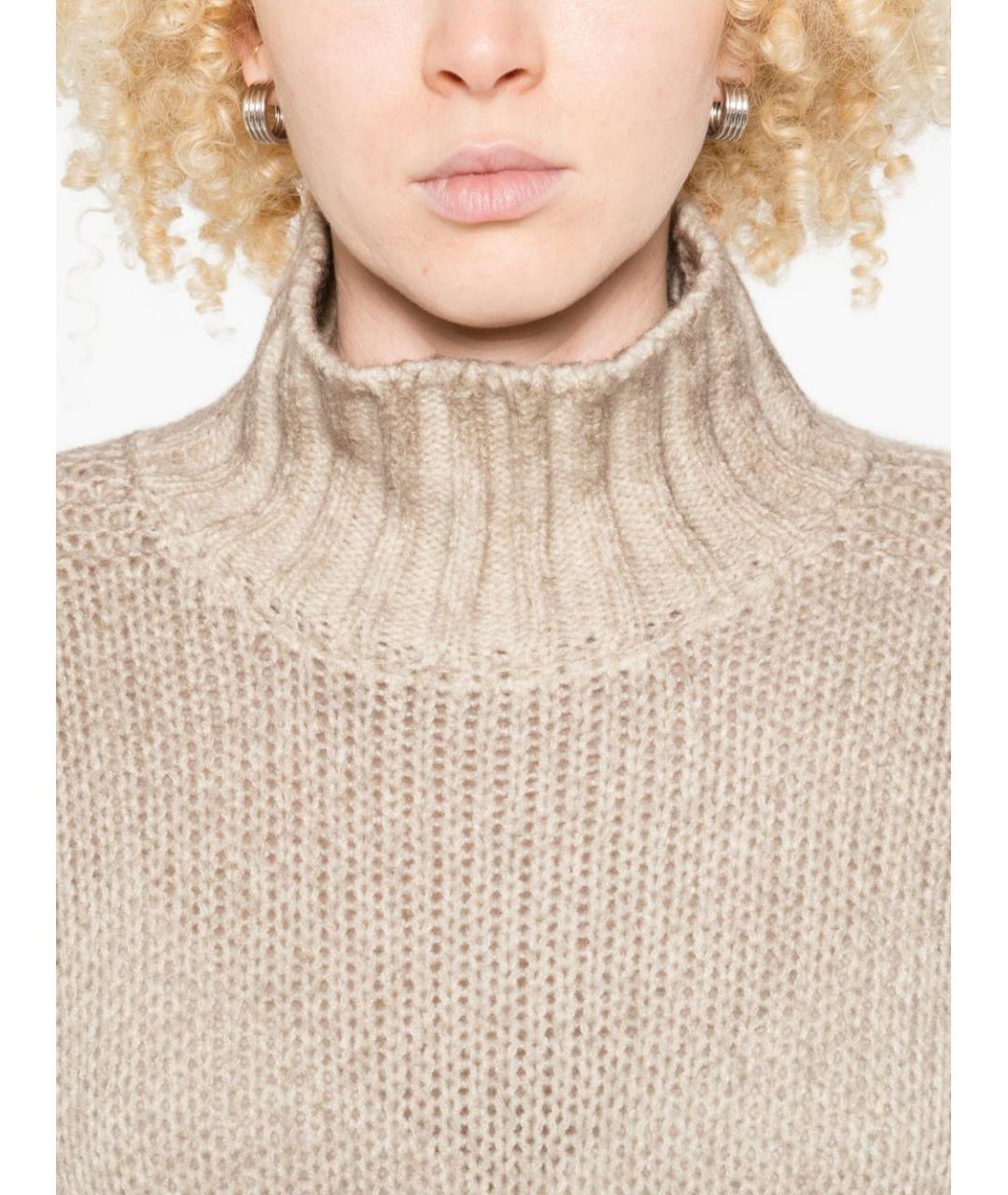 AVANT TOI Бежевый кашемировый джемпер / свитер, фото 5