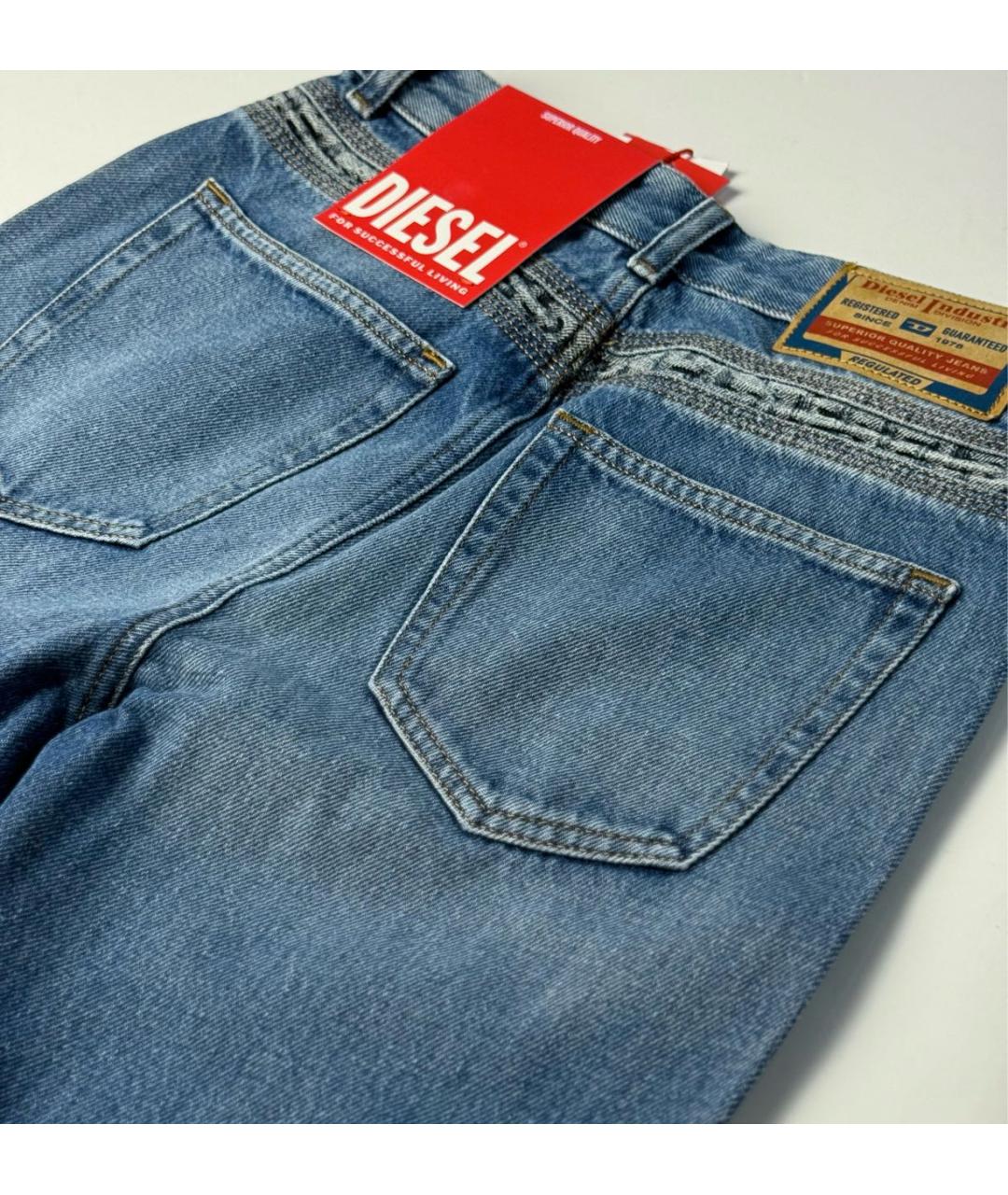 DIESEL Синие хлопковые джинсы клеш, фото 7